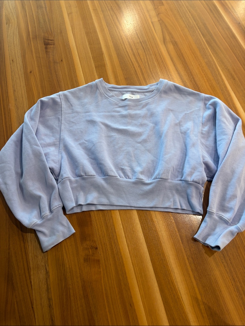 TNA Cropped Crewneck Sweatshirt - Light lavender